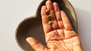 Pebbles Stud Earrings with diamonds