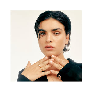 Flower Bud Ring with Diamonds