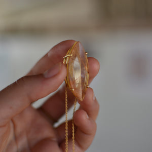 Tangerine Canoe Necklace
