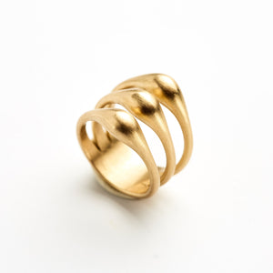Trio Flower Buds Ring