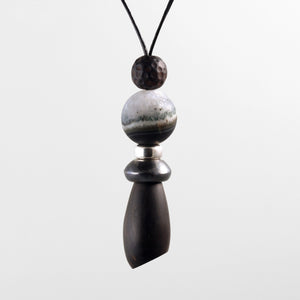 Druzy Agate Totem Pendant